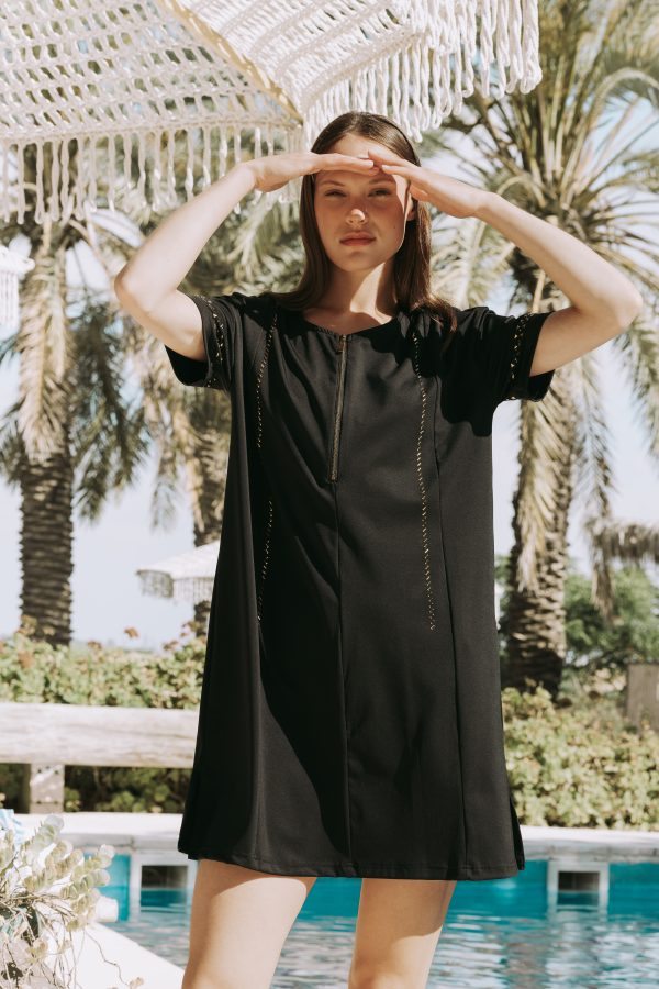 שמלת קוקה שחורה