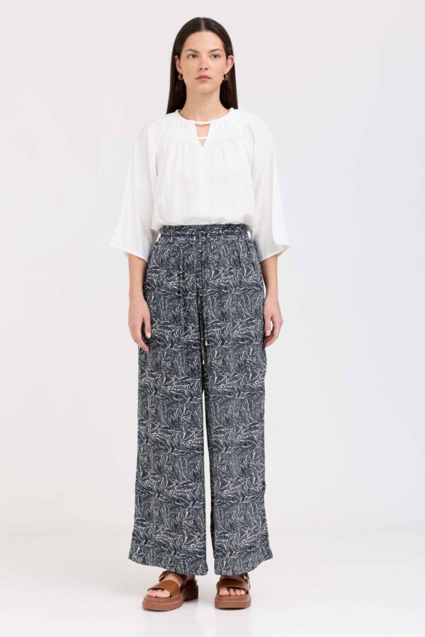 מכנס אופק שחור לבן