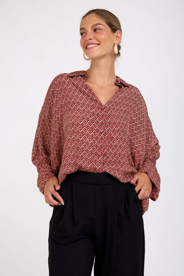 חולצת חופית כתומה