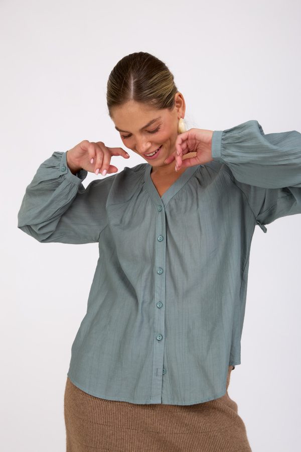 חולצת שחרי ירוק מנטה