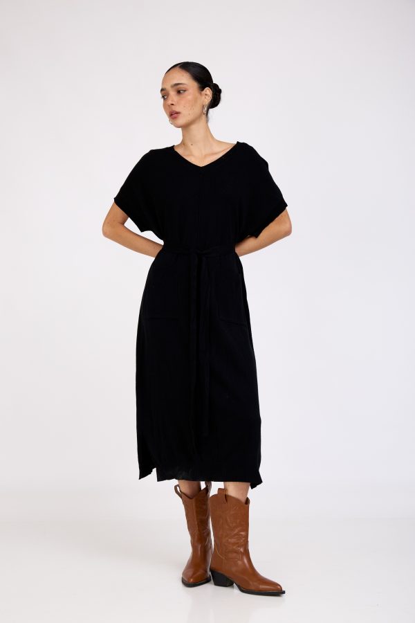 שמלת לורה שחורה