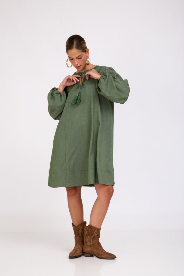 שמלת זמרה ירוקה