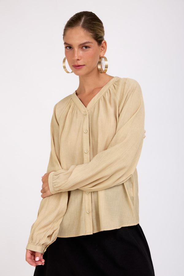 חולצת שחרי קרם