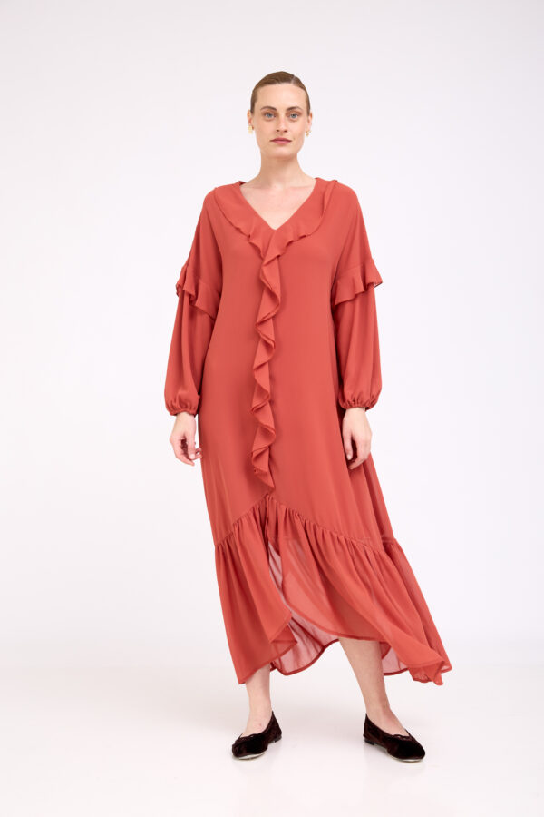 שמלת מלכה חומה