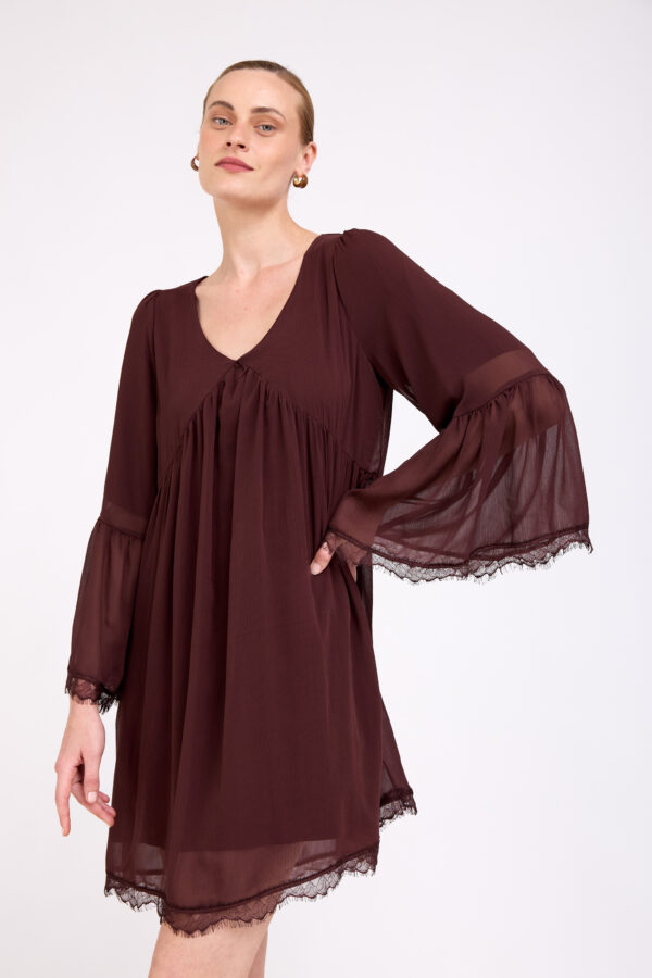 שמלת ולורה חומה