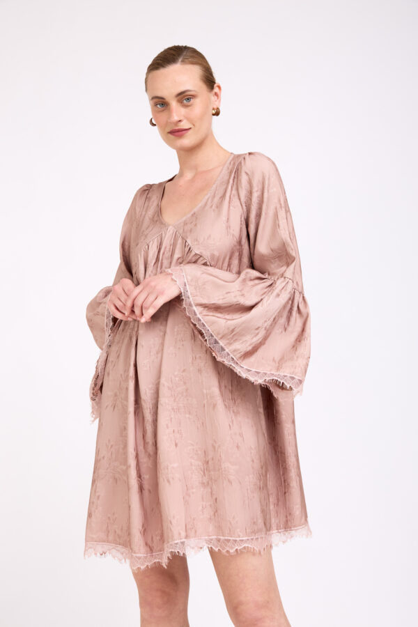 שמלת ולורה ורודה