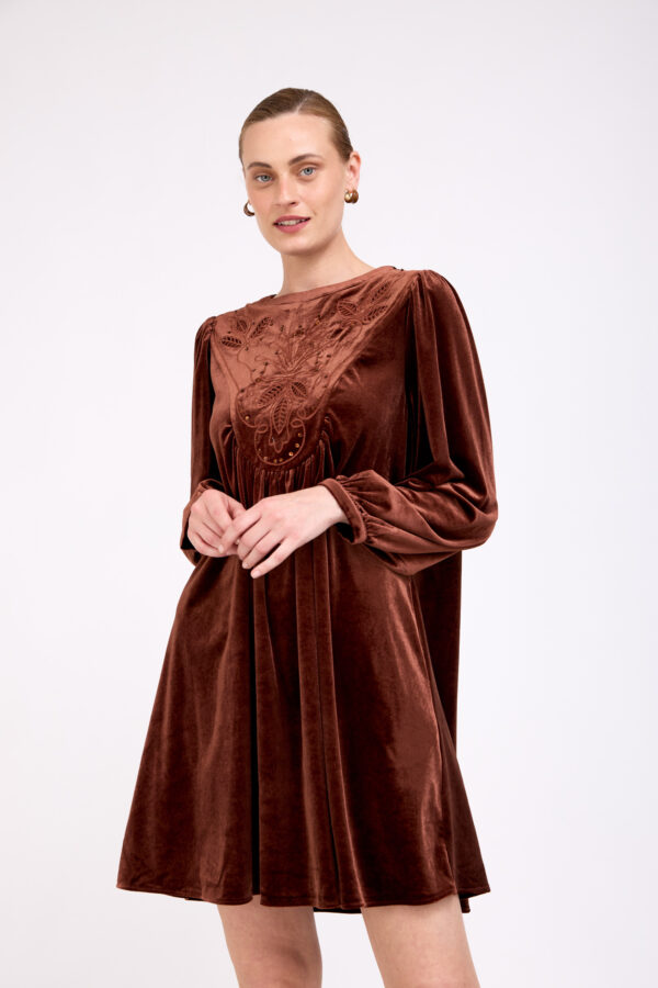 שמלת אמורה חום