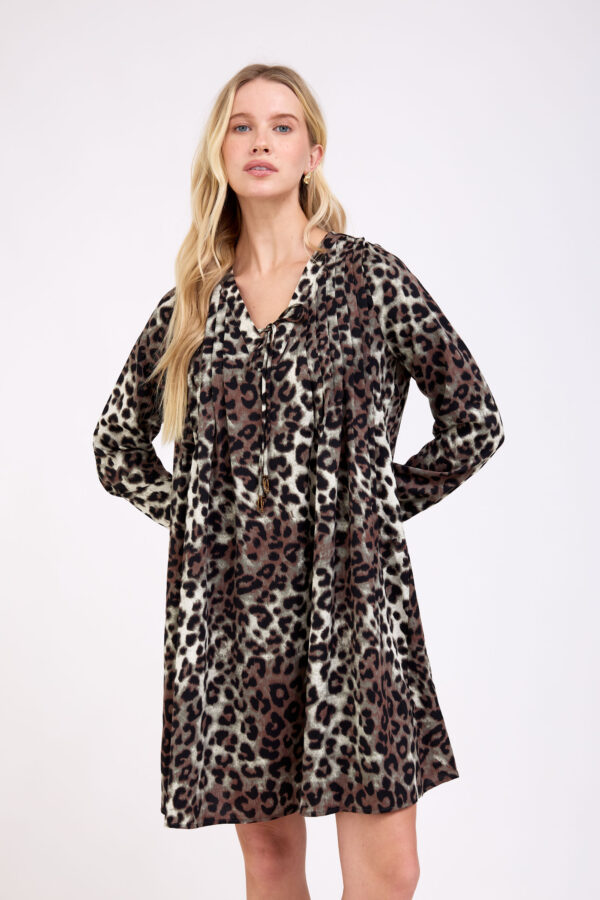 שמלת בליז מנומרת