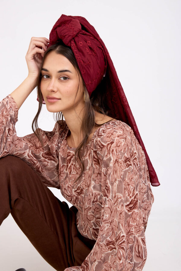 צעיף מייבל בורדו