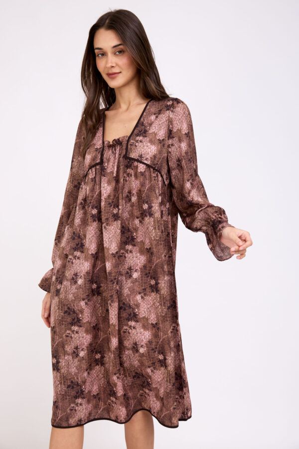 שמלת רוזלין חומה