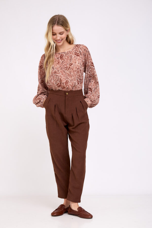 מכנס לוקס חום