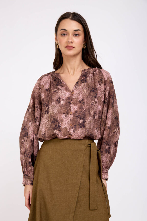 חולצת מרין חומה