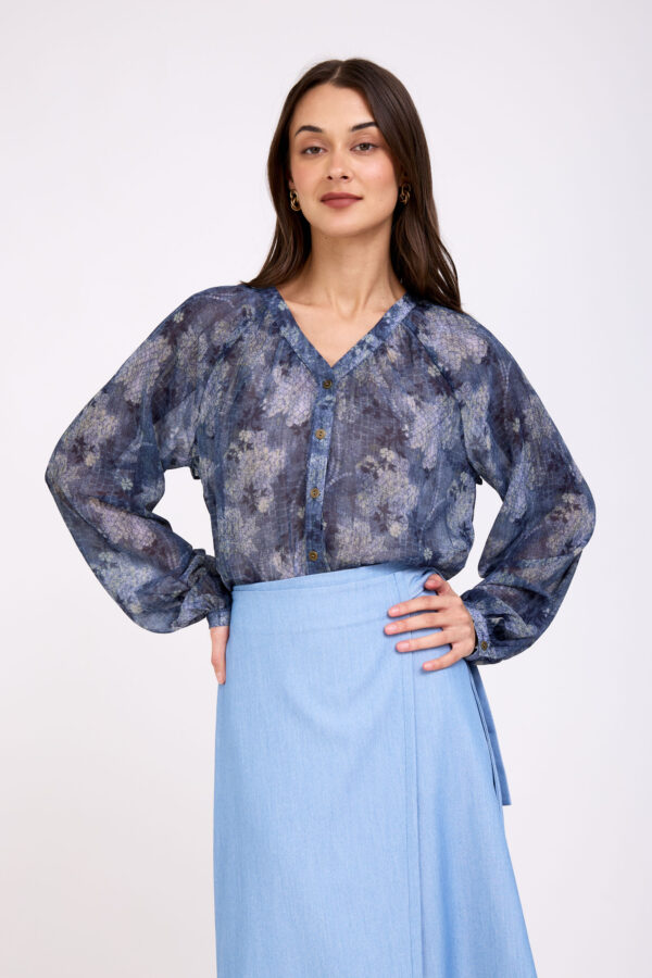 חולצת לוס כחולה