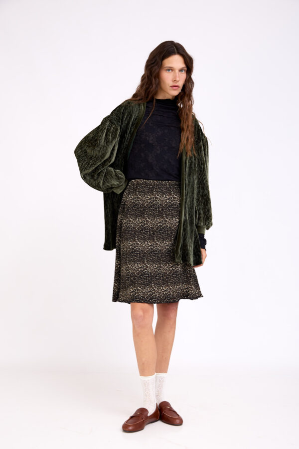 חצאית אדלה מנומרת