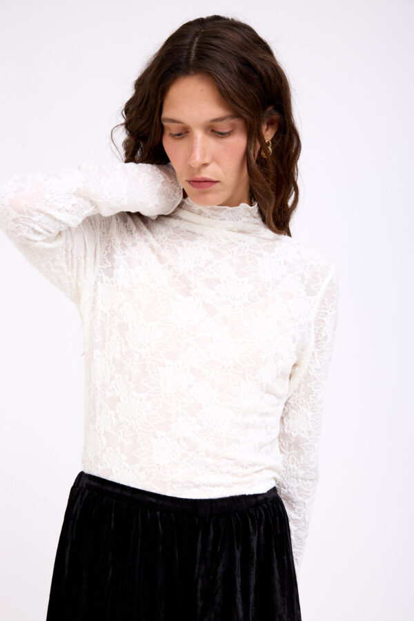 חולצת פורל לבנה