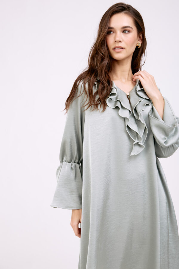 שמלת ורבנה ירוק מנטה