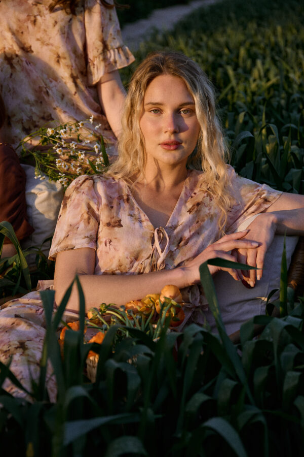 שמלת פופיה ורודה