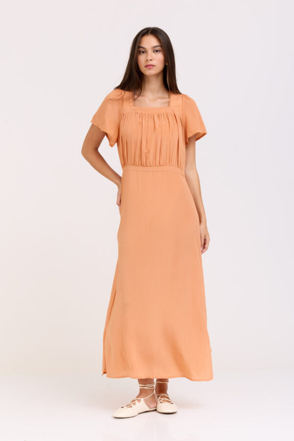 Peach Elora Dress