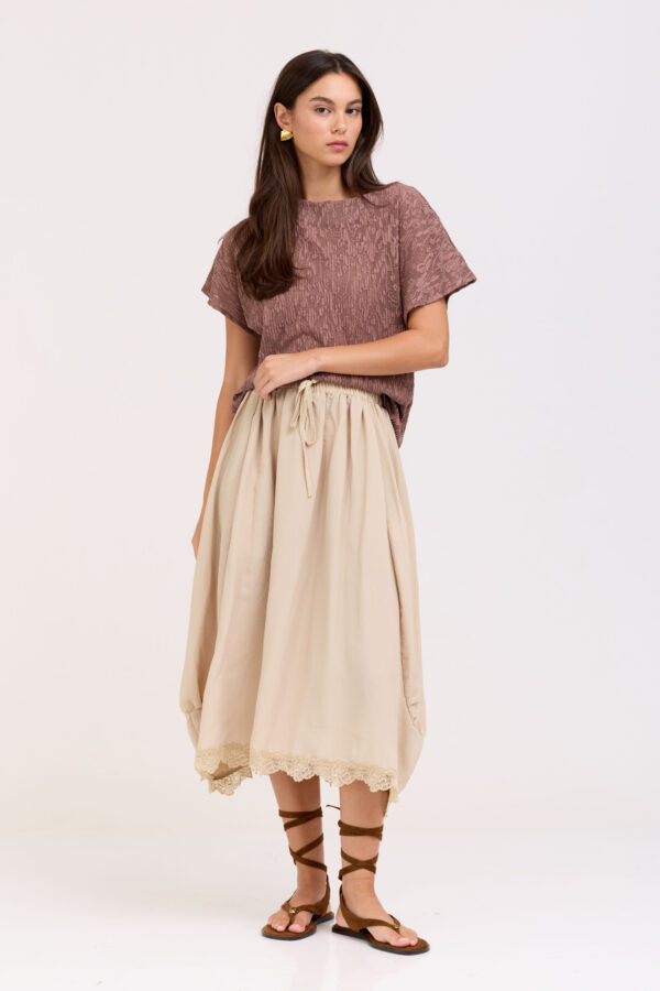 Cream Alina Skirt