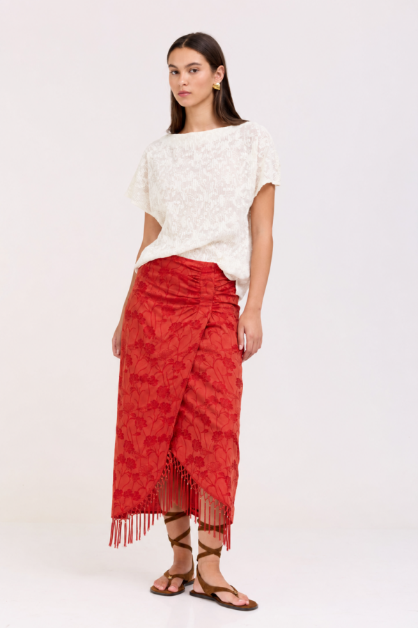 Red Vivi Skirt