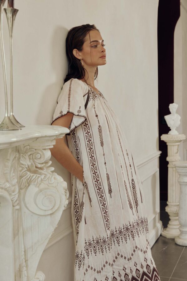 White Olive Dress