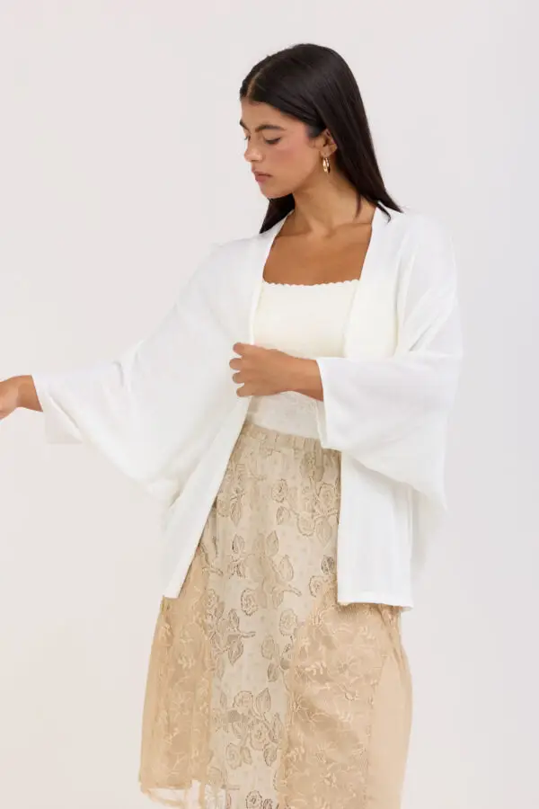White Vera Cardigan