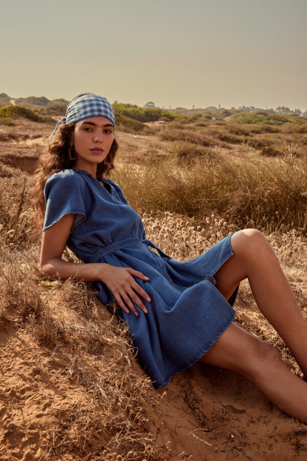 Blue Clay Headscarf