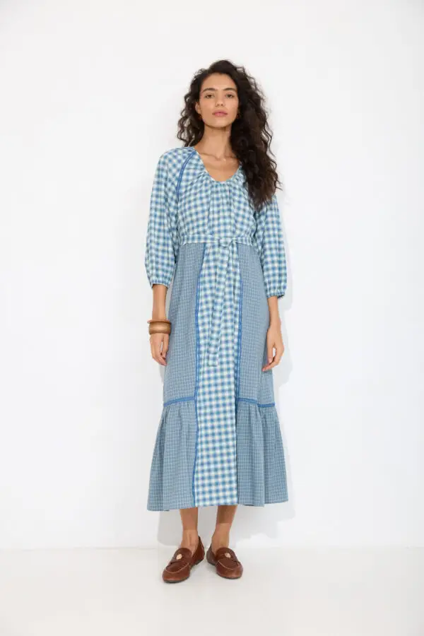 Blue Plaid Dakota Dress